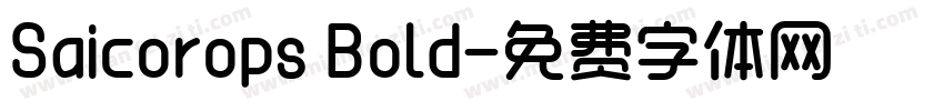 Saicorops Bold字体转换